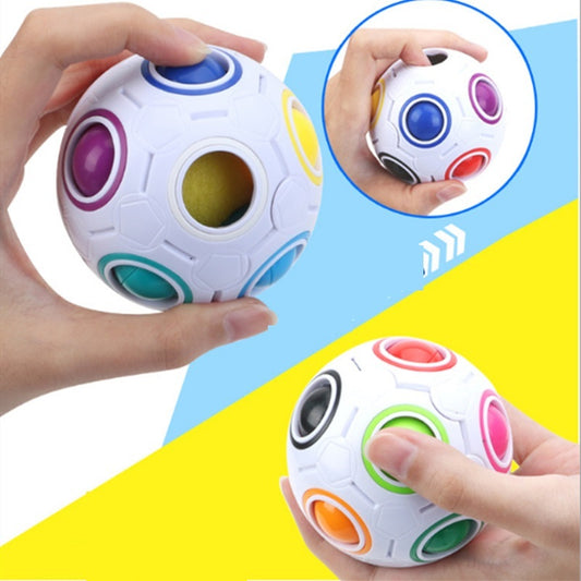 Rainbow Ball Puzzle | High-Elasticity & Fall-Resistant Brain Teaser