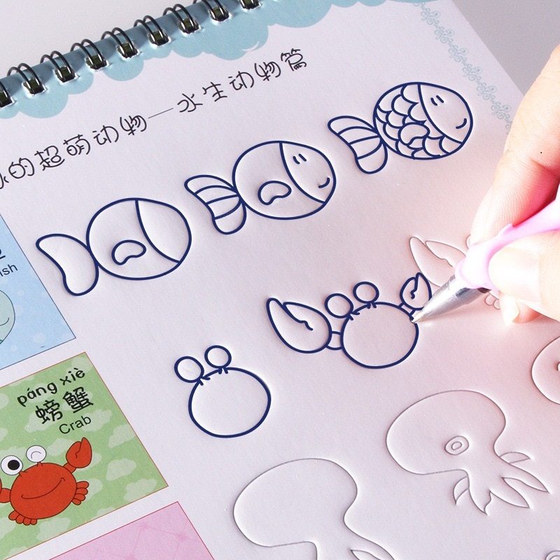 Fun Painting Groove Book | Guided Drawing & Writing Practice for Kids