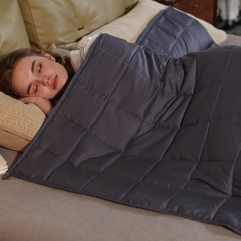 Gravity Weighted Pure Cotton Blanket – Deep Pressure Sleep Aid