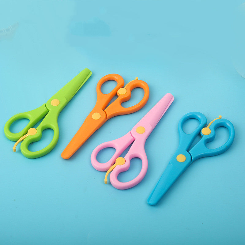 Children's Safety Scissors Plastic Color Scissors Student Handmade DIY Scissors