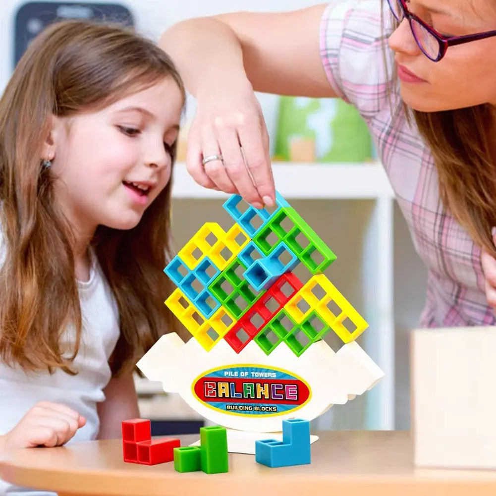 Balance Stacking Board Game – Tower Block Toy for Kids & Therapists