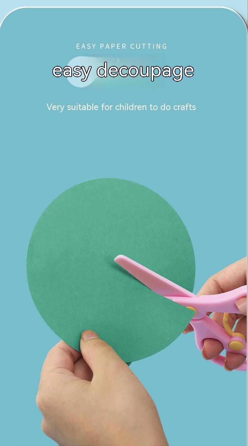 Children's Safety Scissors Plastic Color Scissors Student Handmade DIY Scissors