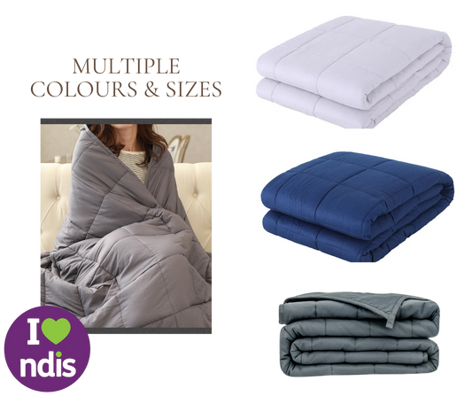 Gravity Weighted Blanket – Premium Cotton Quilt for Deep Sleep & Sensory Comfort