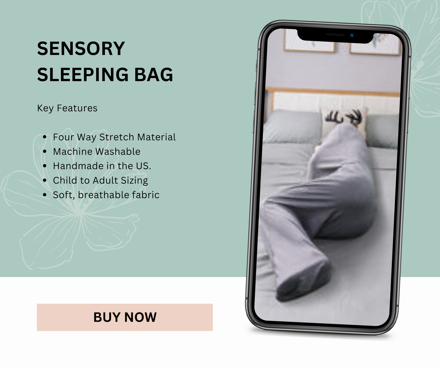 Sleep Aid Sleeping Bag | Sensory Compression Blanket for Deep Sleep