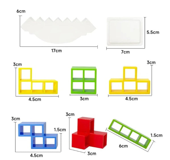 Balance Stacking Board Game – Tower Block Toy for Kids & Therapists