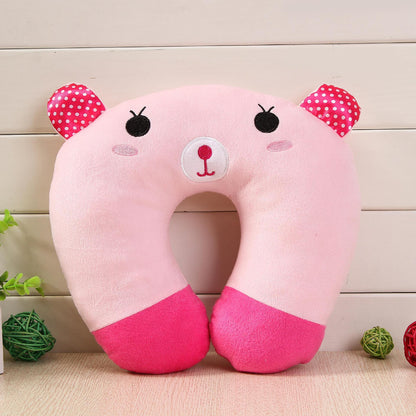 Cartoon U-Shaped Travel Neck Pillow | Soft Plush Office & Travel Pillow