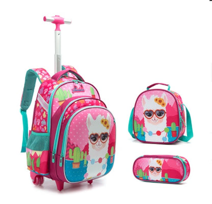 3-Piece Trolley Backpack Set for Kids | Waterproof & Durable School Bags