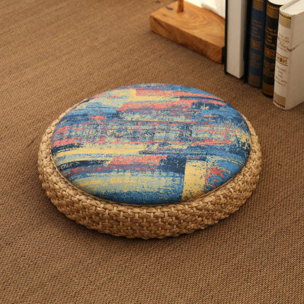 Mindfulness Meditation Cushion | Rattan Tatami Floor Mat for Yoga & Relaxation