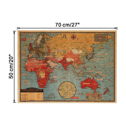 Vintage World Map Poster