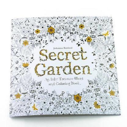 Secret Garden Adult Coloring Book | DIY Stress-Relief Art Therapy