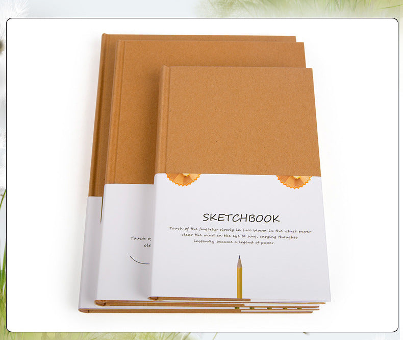 Hardcover Blank Sketchbook | Cowhide Cover Artist Notebook (A4, 16K, 32K)