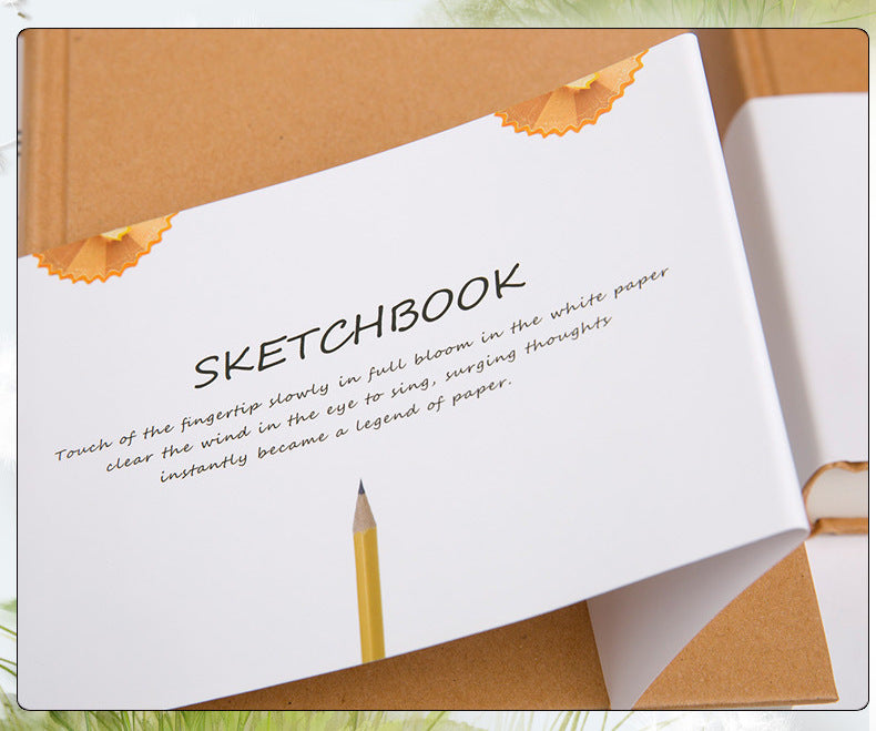 Hardcover Blank Sketchbook | Cowhide Cover Artist Notebook (A4, 16K, 32K)