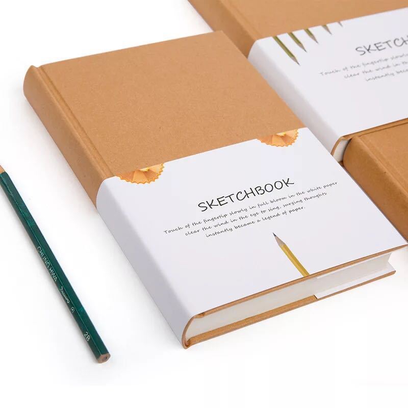Hardcover Blank Sketchbook | Cowhide Cover Artist Notebook (A4, 16K, 32K)