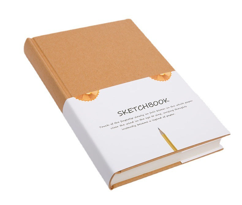 Hardcover Blank Sketchbook | Cowhide Cover Artist Notebook (A4, 16K, 32K)