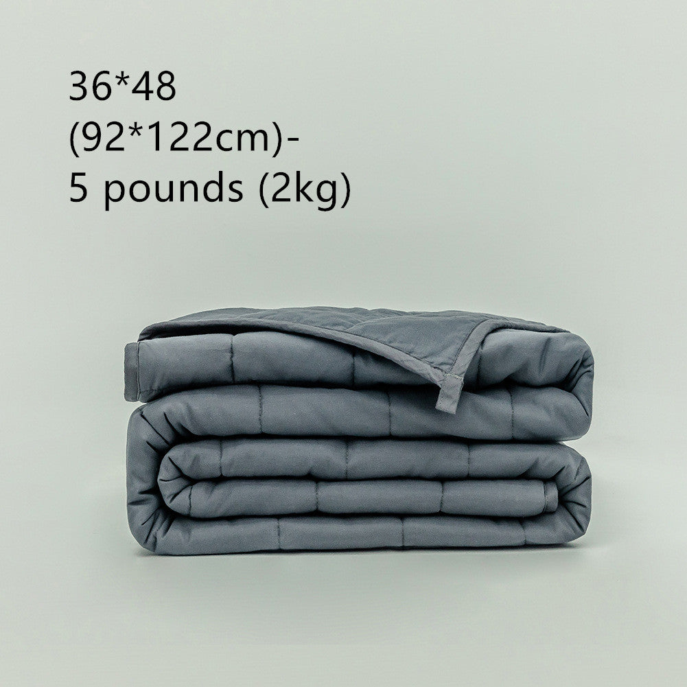 Gravity Weighted Blanket – Premium Cotton Quilt for Deep Sleep & Sensory Comfort