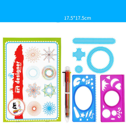 Children's Art Painting Template Ruler Wanhua Ruler Teaching Stationery Drawing Floor Large Graffiti Set