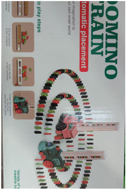 Domino Train Toy | Automatic Domino Placing Train for Kids