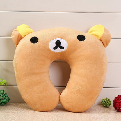 Cartoon U-Shaped Travel Neck Pillow | Soft Plush Office & Travel Pillow