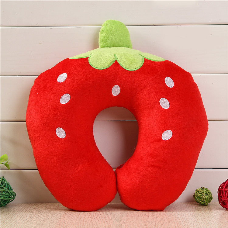 Cartoon U-Shaped Travel Neck Pillow | Soft Plush Office & Travel Pillow