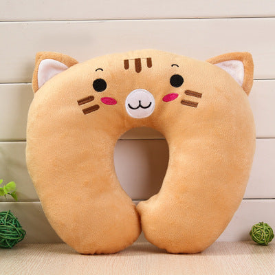 Cartoon U-Shaped Travel Neck Pillow | Soft Plush Office & Travel Pillow