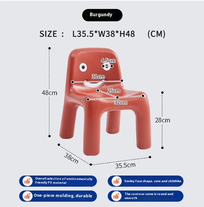 Children’s Learning Chair | Ergonomic Plastic Study Chair with Backrest