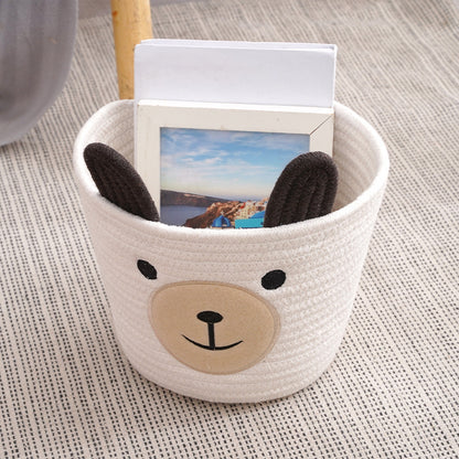 Cartoon Animal Cotton Rope Storage Basket