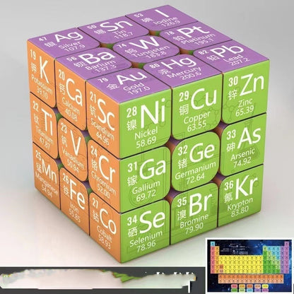 Chemical Elements Junior High School Mathematics Physics Peripheral Puzzle Third-order Rubik's Cube