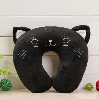 Cartoon U-Shaped Travel Neck Pillow | Soft Plush Office & Travel Pillow