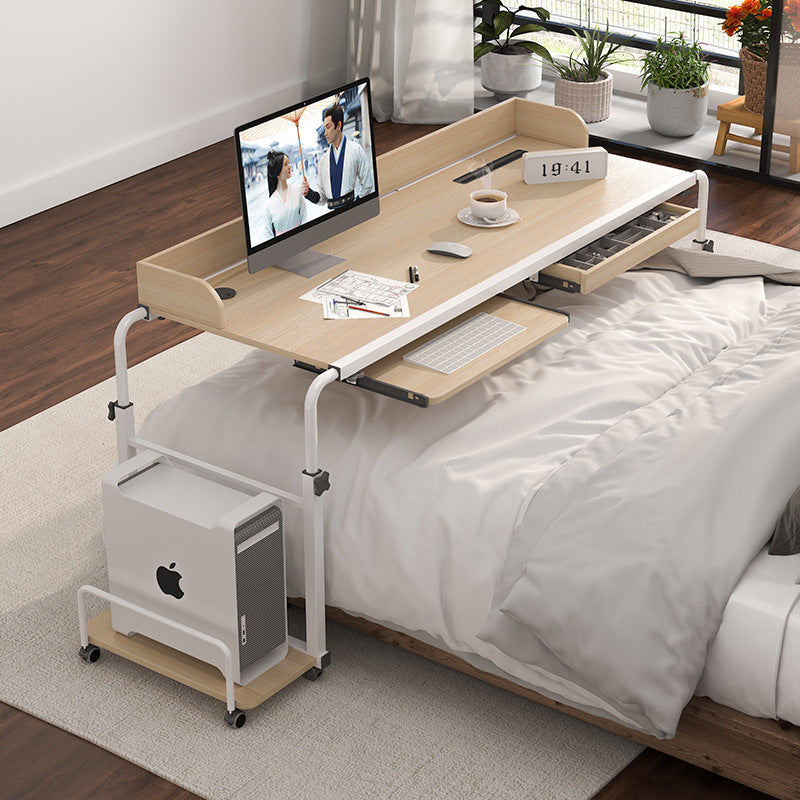 Over-Bed Study Desk | Adjustable Computer Workstation with Rolling Sections