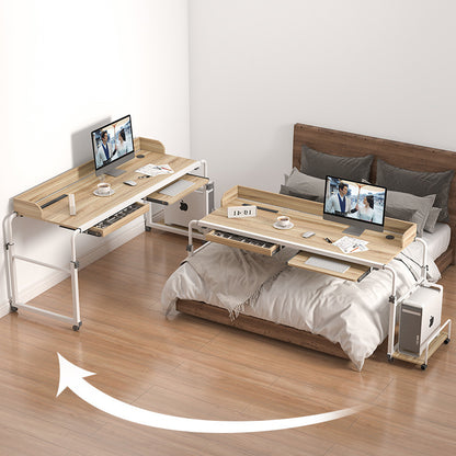 Over-Bed Study Desk | Adjustable Computer Workstation with Rolling Sections