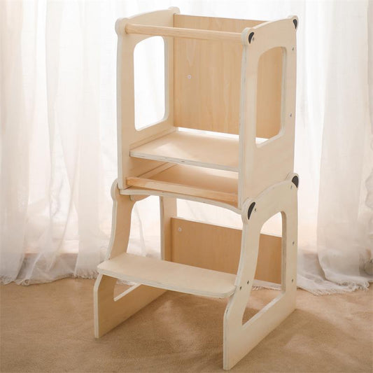 Montessori Toddler Learning Tower & Step Climbing Chair