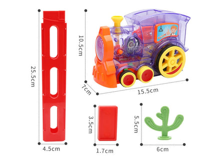 Domino Train Toy | Automatic Domino Placing Train for Kids