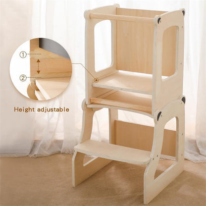 Montessori Toddler Learning Tower & Step Climbing Chair