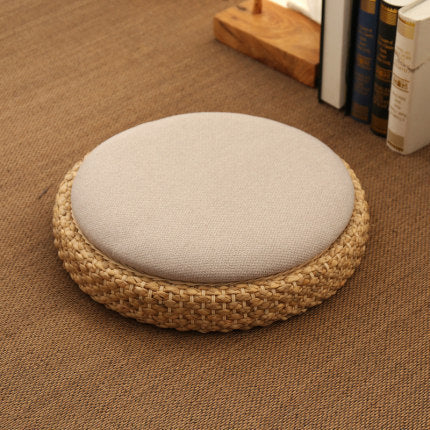 Mindfulness Meditation Cushion | Rattan Tatami Floor Mat for Yoga & Relaxation