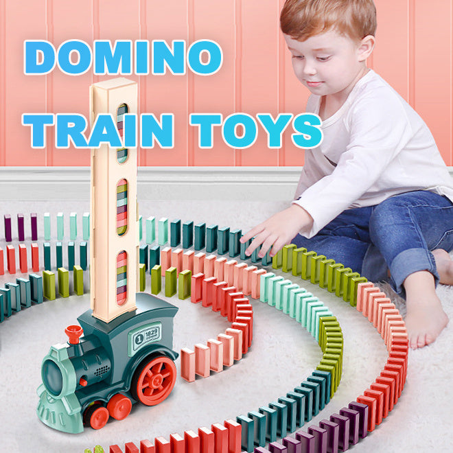 Domino Train Toy | Automatic Domino Placing Train for Kids