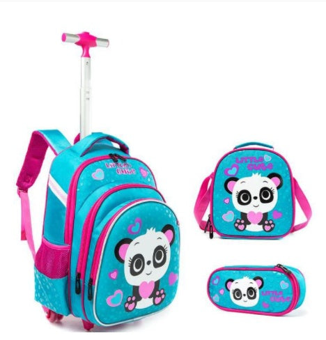 3-Piece Trolley Backpack Set for Kids | Waterproof & Durable School Bags