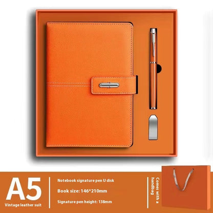 Notebook Pack New Custom Good-looking PU Leather