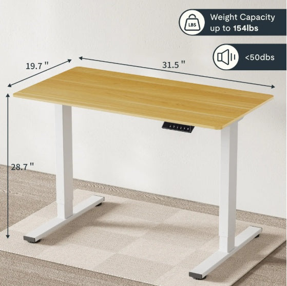 Electric Standing Desk | Adjustable Height Sit-Stand Desk for Home & Office