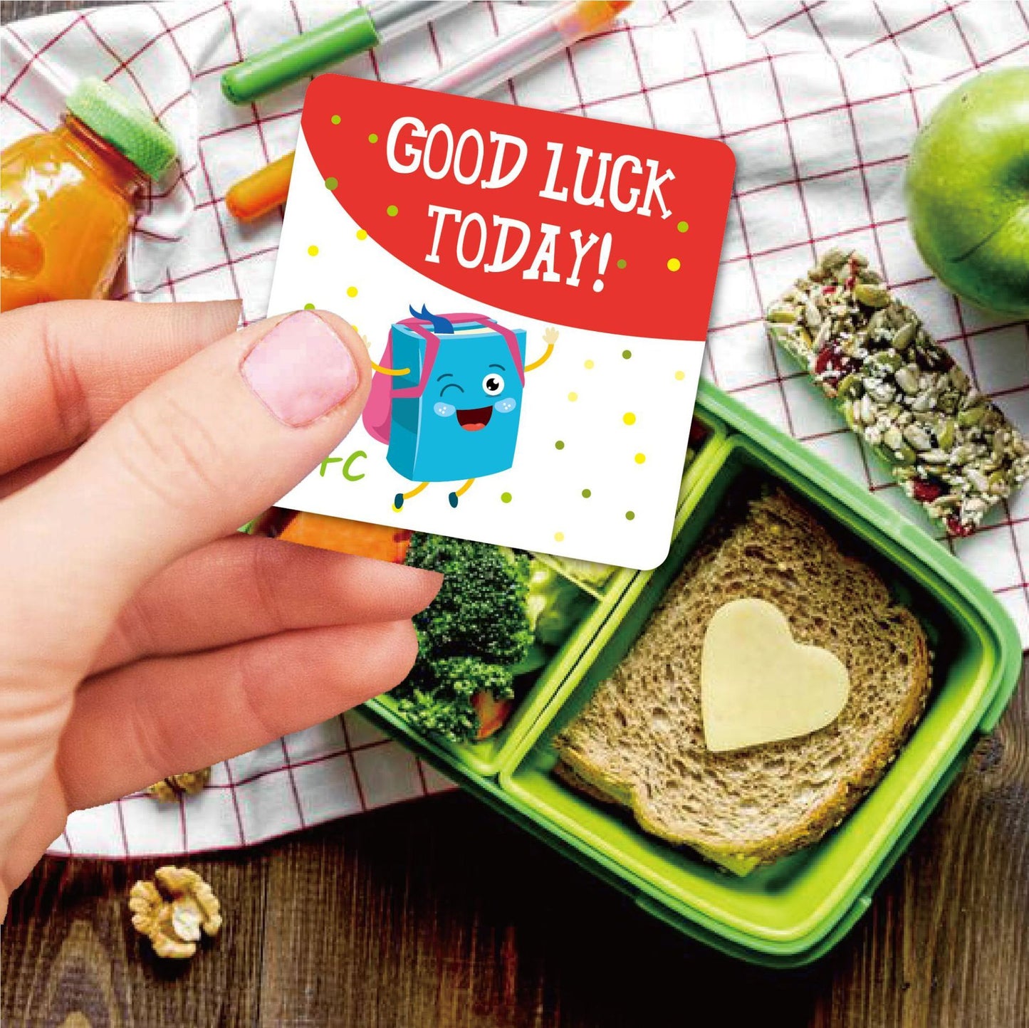 Lunch Box Encouragement Note Cards | Handwritten Motivational Cards for Kids