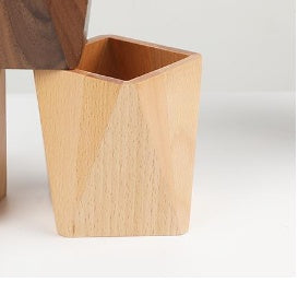 Wooden Pen Holder | Desk Storage Box for Office & Home Organization