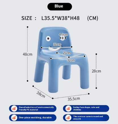 Children’s Learning Chair | Ergonomic Plastic Study Chair with Backrest