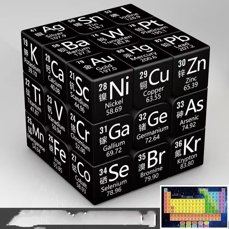 Chemical Elements Junior High School Mathematics Physics Peripheral Puzzle Third-order Rubik's Cube