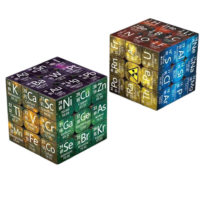 Chemical Elements Junior High School Mathematics Physics Peripheral Puzzle Third-order Rubik's Cube