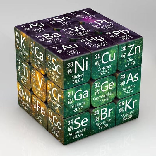 Chemical Elements Junior High School Mathematics Physics Peripheral Puzzle Third-order Rubik's Cube