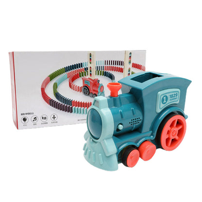 Domino Train Toy | Automatic Domino Placing Train for Kids