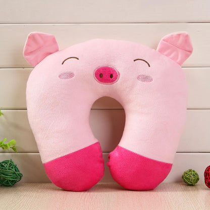 Cartoon U-Shaped Travel Neck Pillow | Soft Plush Office & Travel Pillow