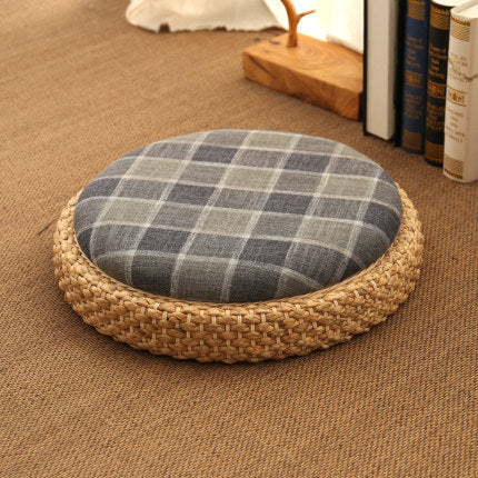 Mindfulness Meditation Cushion | Rattan Tatami Floor Mat for Yoga & Relaxation