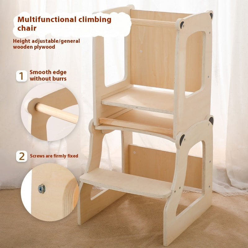 Montessori Toddler Learning Tower & Step Climbing Chair